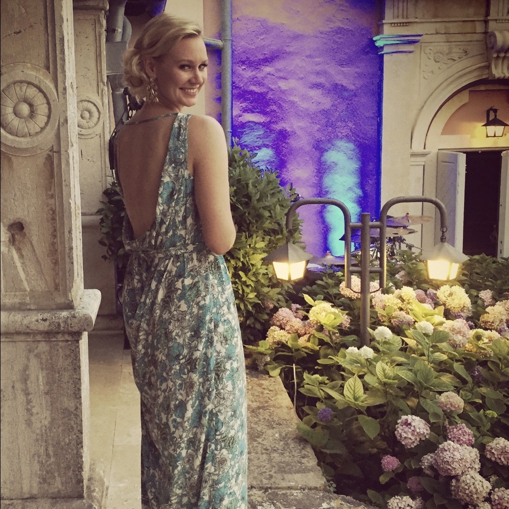 Thakoon Blue Floral Maxi Dress
